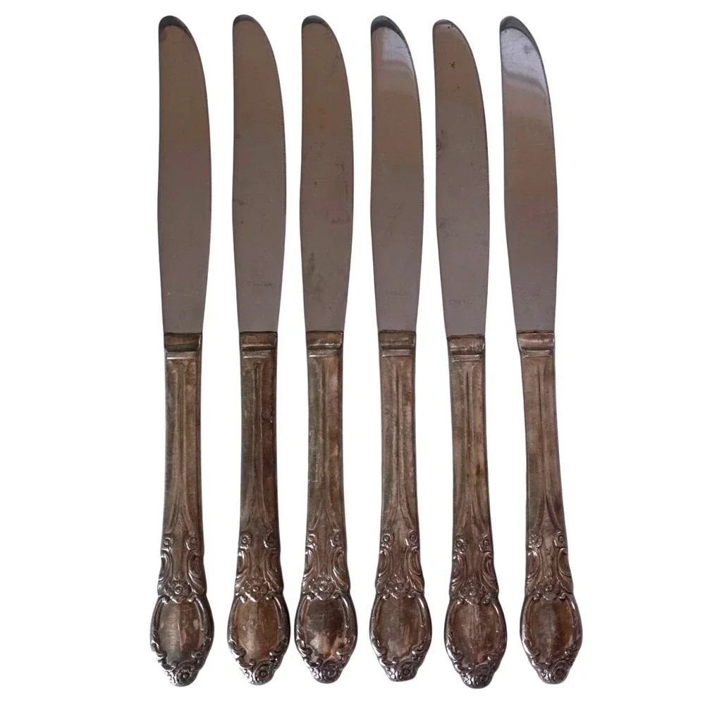 Vintage Oneida Wm A Rogers Valley Rose Silverplate Flatware Set 20 Pcs 1956